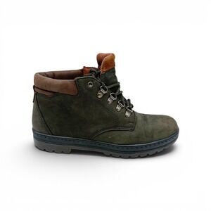 Timberland Boots Womens 9 Green Euro Hiker Ankle Nubuck Leather 69560 Laced Lug